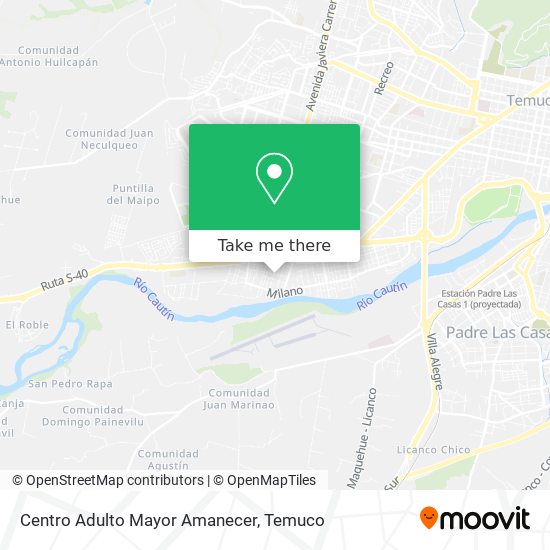 Centro Adulto Mayor Amanecer map