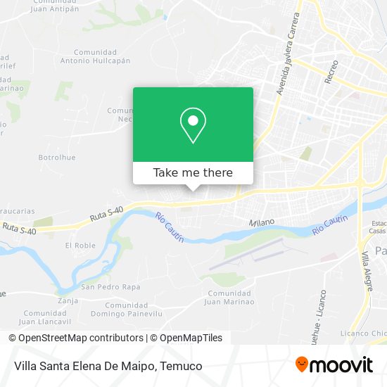Villa Santa Elena De Maipo map