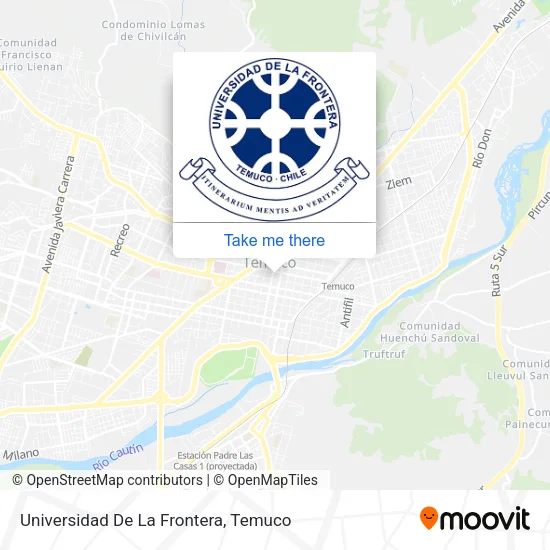 Mapa de Universidad De La Frontera