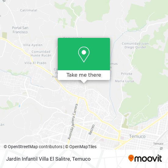 Mapa de Jardín Infantil Villa El Salitre