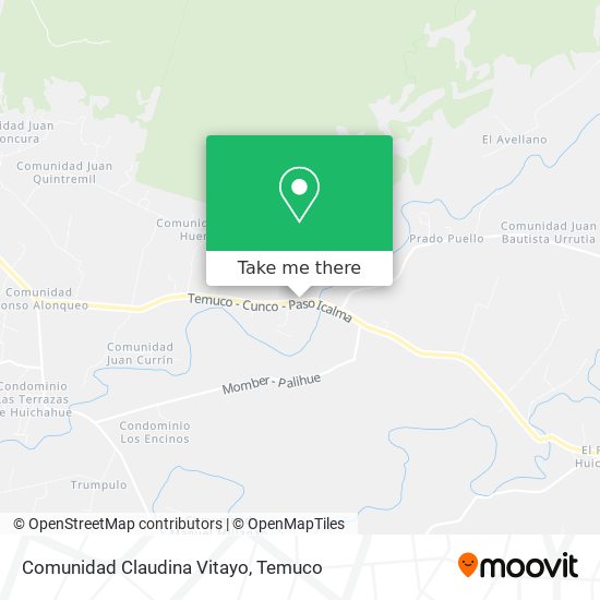 Comunidad Claudina Vitayo map
