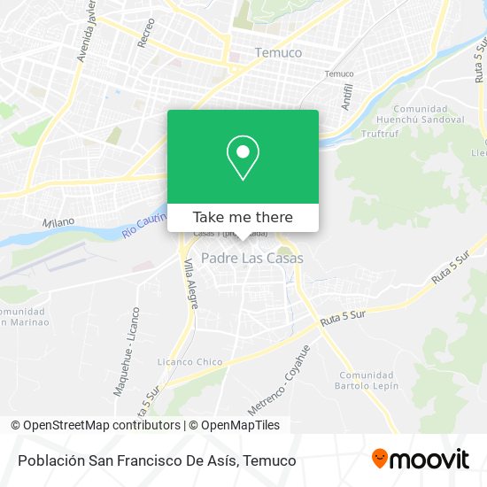 Mapa de Población San Francisco De Asís