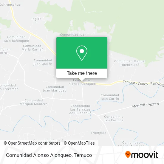 Comunidad Alonso Alonqueo map