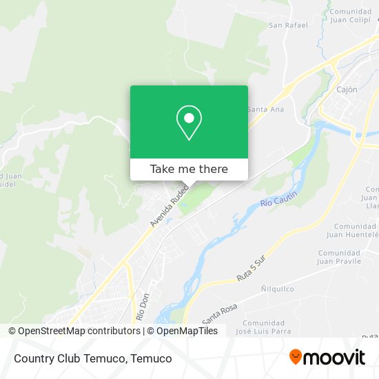 Country Club Temuco map