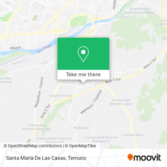 Santa María De Las Casas map