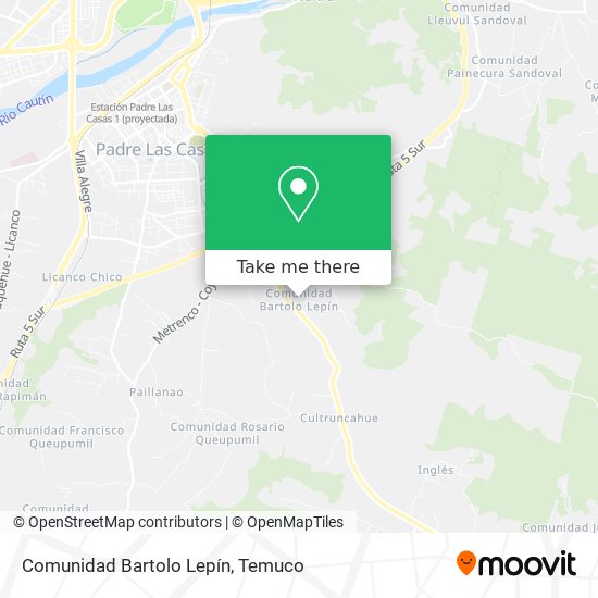 Comunidad Bartolo Lepín map
