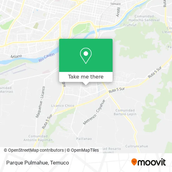 Parque Pulmahue map