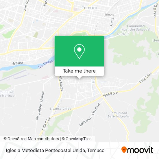 Mapa de Iglesia Metodista Pentecostal Unida
