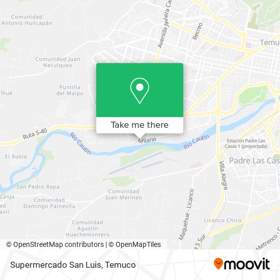 Mapa de Supermercado San Luis