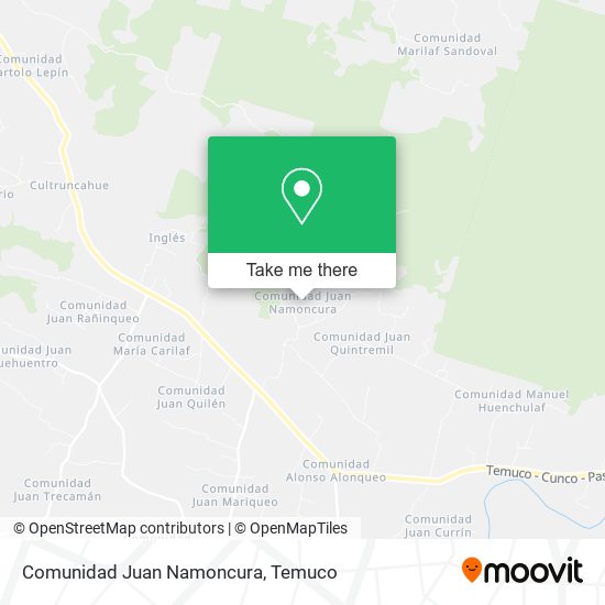 Comunidad Juan Namoncura map