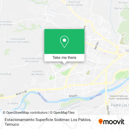 Estacionamiento Superficie Sodimac Los Pablos map