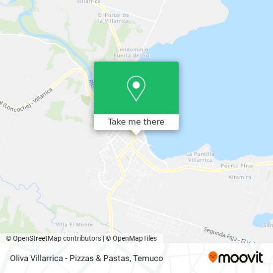 Oliva Villarrica - Pizzas & Pastas map