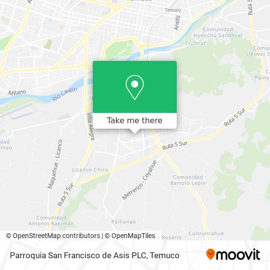 Mapa de Parroquia San Francisco de Asis PLC