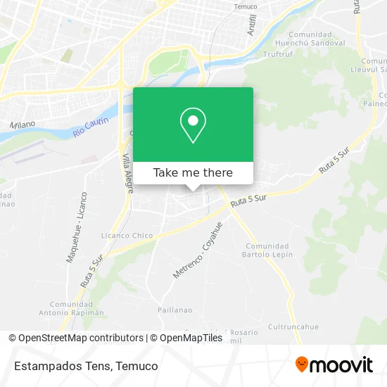 Estampados Tens map