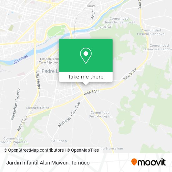 Jardín Infantil Alun Mawun map