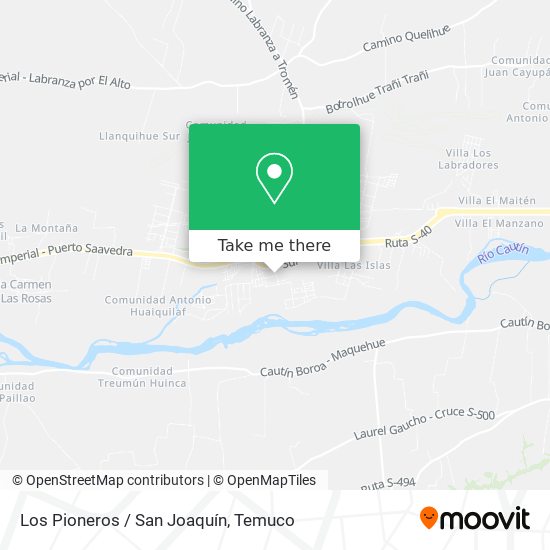 Los Pioneros / San Joaquín map