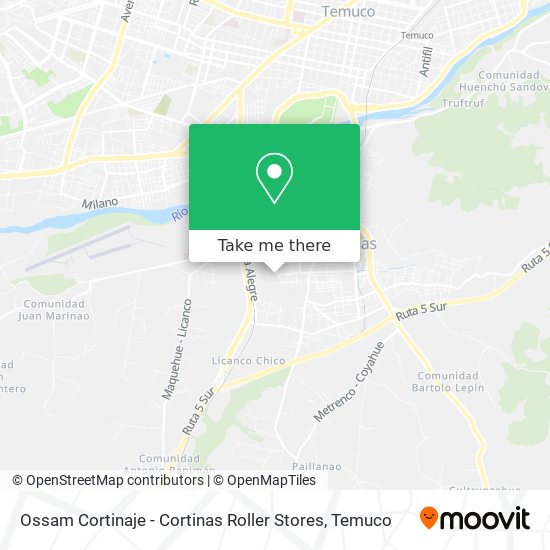 Ossam Cortinaje - Cortinas Roller Stores map