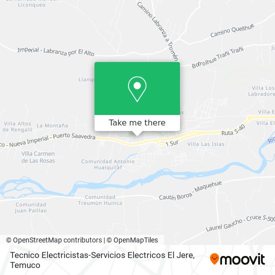 Mapa de Tecnico Electricistas-Servicios Electricos El Jere