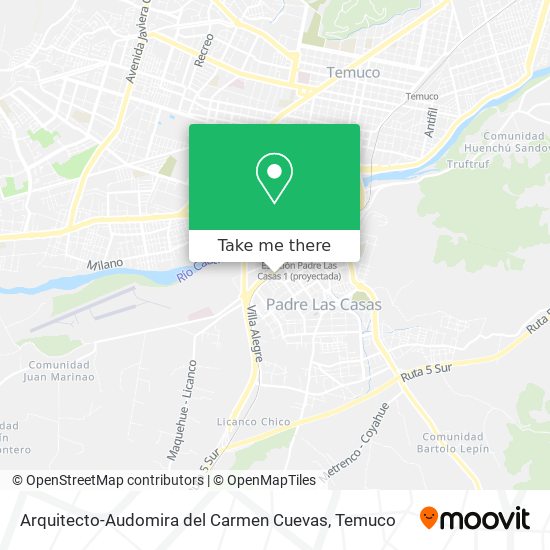 Mapa de Arquitecto-Audomira del Carmen Cuevas