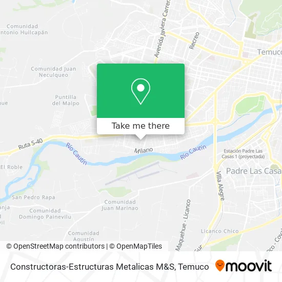 Constructoras-Estructuras Metalicas M&S map