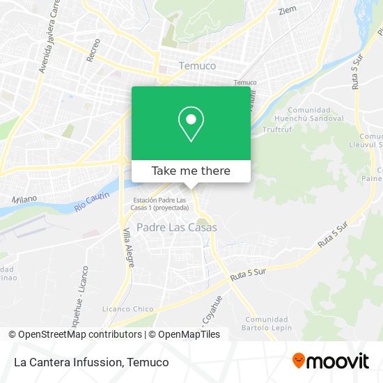 La Cantera Mall Map How To Get To La Cantera Infussion In Temuco By Bus