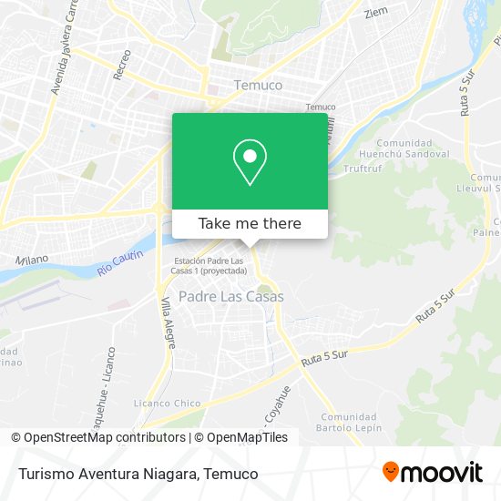 Turismo Aventura Niagara map