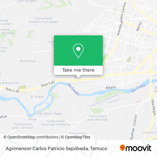 Agrimensor-Carlos Patricio Sepúlveda map
