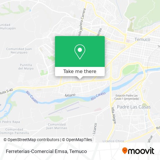 Ferreterias-Comercial Emsa map