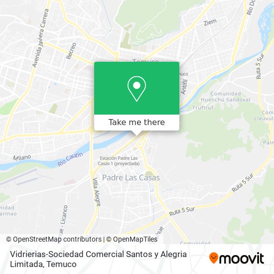 Vidrierias-Sociedad Comercial Santos y Alegria Limitada map