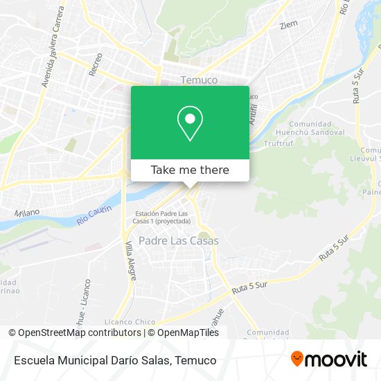 Mapa de Escuela Municipal Darío Salas