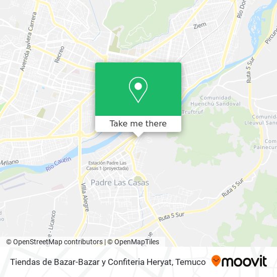 Tiendas de Bazar-Bazar y Confiteria Heryat map
