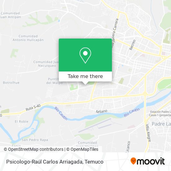Psicologo-Raúl Carlos Arriagada map