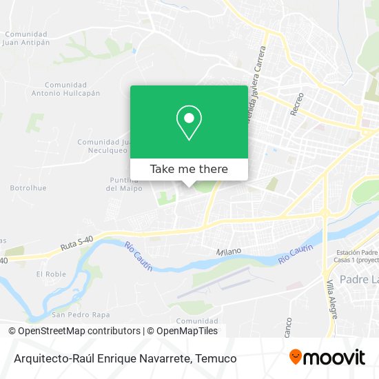 Mapa de Arquitecto-Raúl Enrique Navarrete