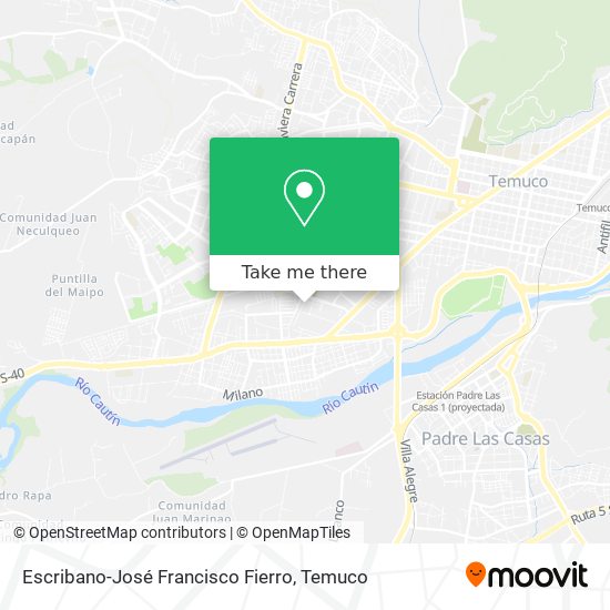 Escribano-José Francisco Fierro map