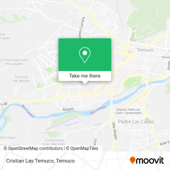 Cristian Lay Temuco map