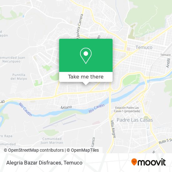 Alegría Bazar Disfraces map