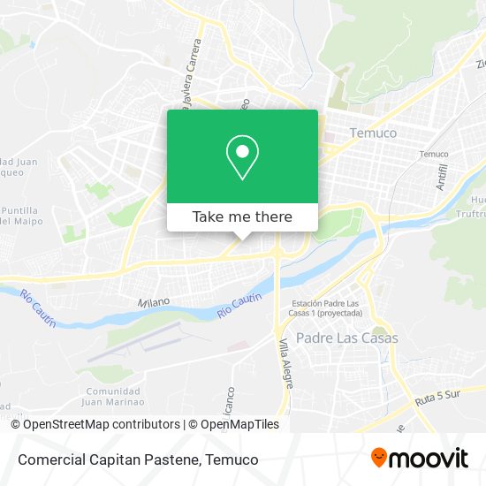 Mapa de Comercial Capitan Pastene