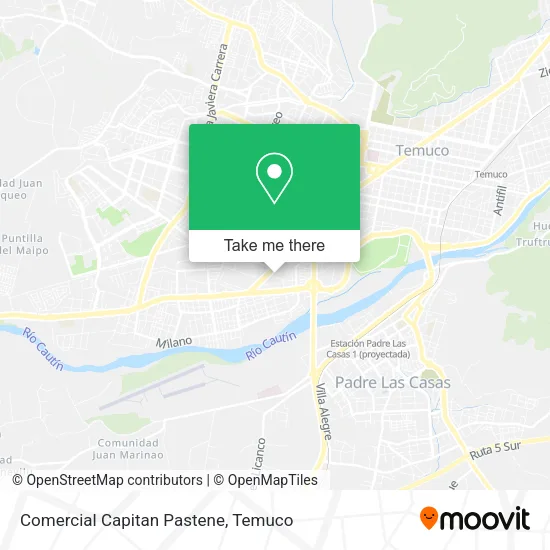 Comercial Capitan Pastene map