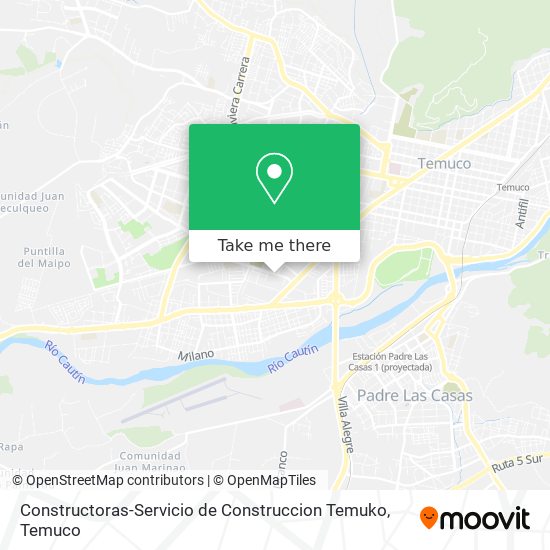 Mapa de Constructoras-Servicio de Construccion Temuko