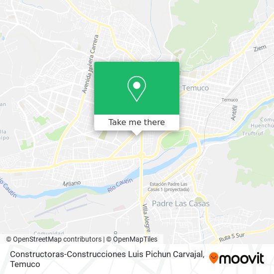 Constructoras-Construcciones Luis Pichun Carvajal map