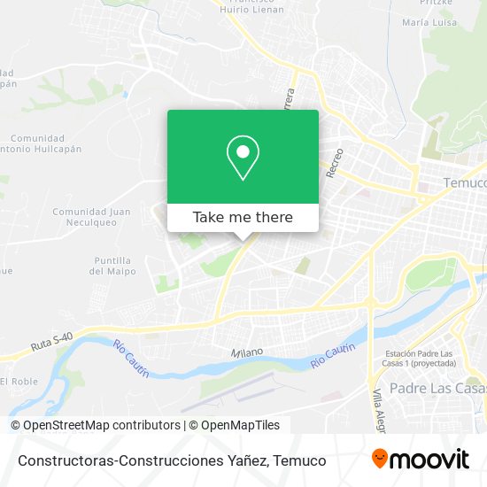 Mapa de Constructoras-Construcciones Yañez