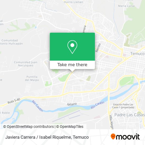 Mapa de Javiera Carrera / Isabel Riquelme