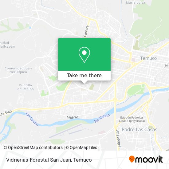 Mapa de Vidrierias-Forestal San Juan