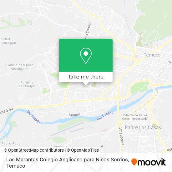 Las Marantas Colegio Anglicano para Niños Sordos map