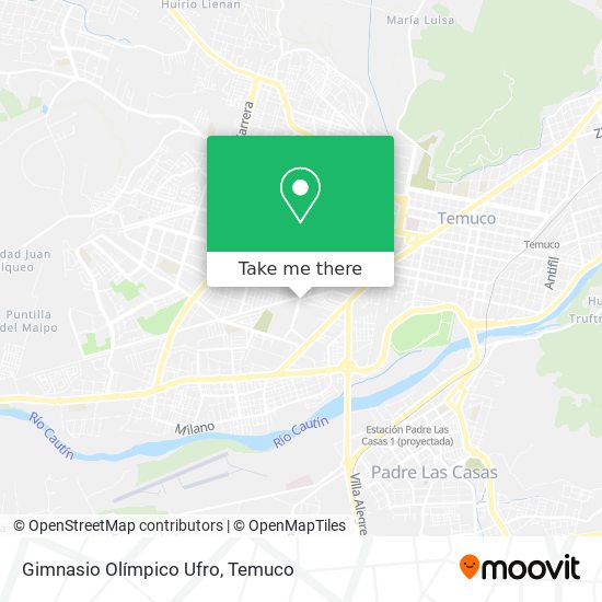 Gimnasio Olímpico Ufro map