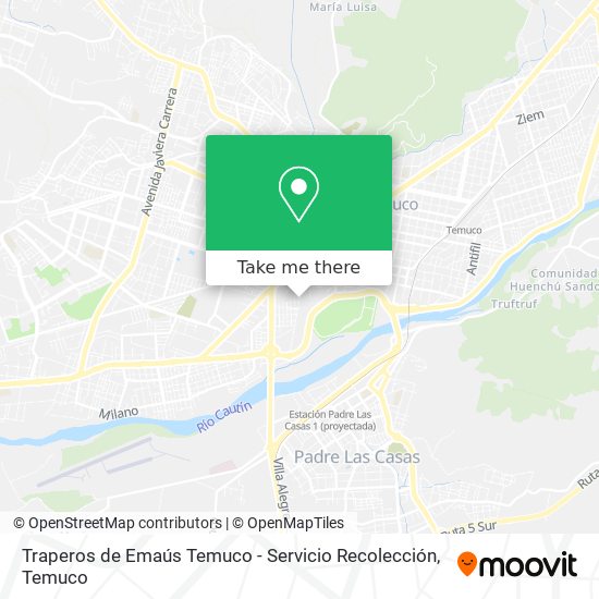 Traperos de Emaús Temuco - Servicio Recolección map