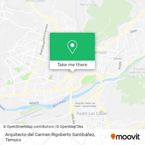 Arquitecto-del Carmen Rigoberto Santibáñez map