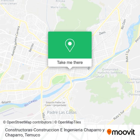 Mapa de Constructoras-Construccion E Ingenieria Chaparro y Chaparro