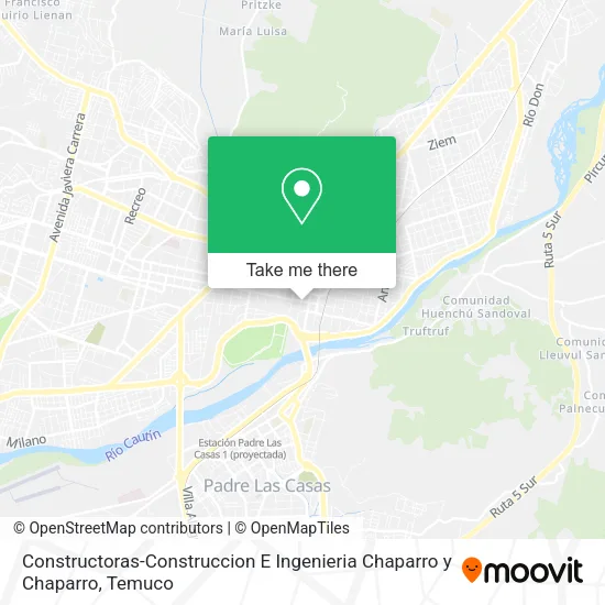 Mapa de Constructoras-Construccion E Ingenieria Chaparro y Chaparro