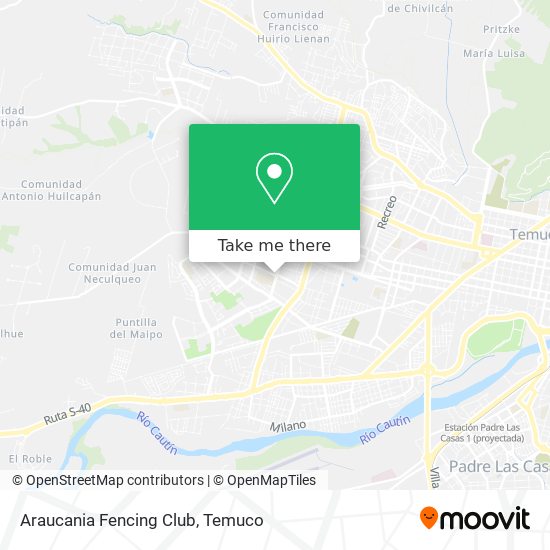 Araucania Fencing Club map